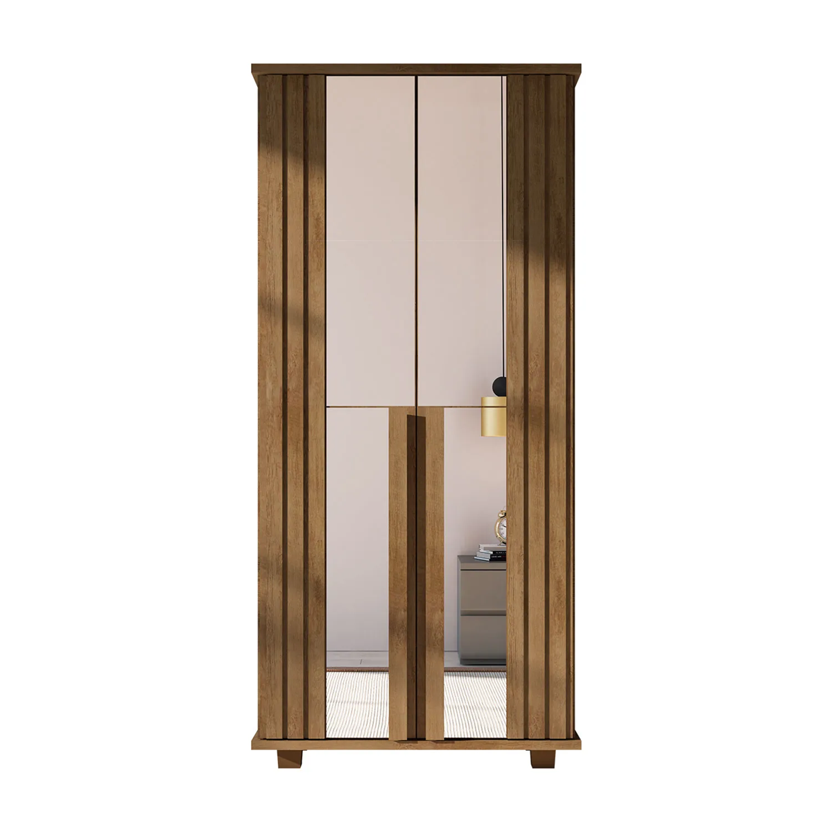 Sapateira New Requinte com Espelho Cinamomo - RV Móveis