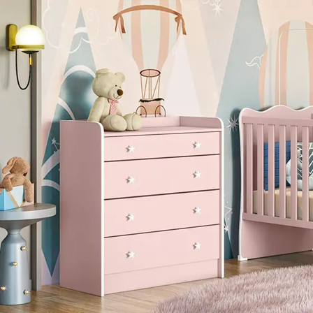 Cômoda Doce Sonho Rosa