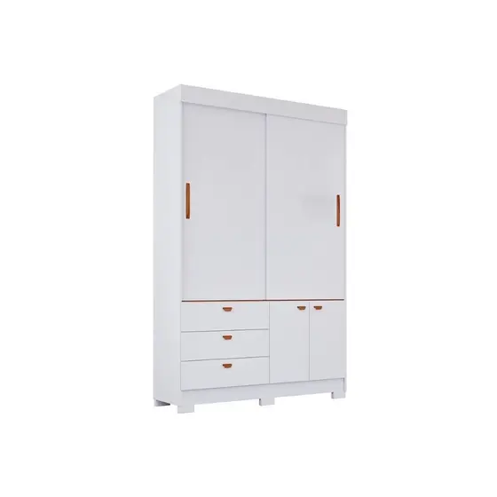 Guarda Roupas Alice 2 Portas de Correr Branco