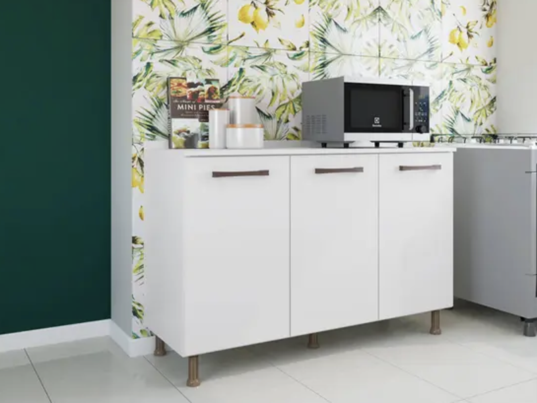 Balcão 3 Portas Napoli Branco