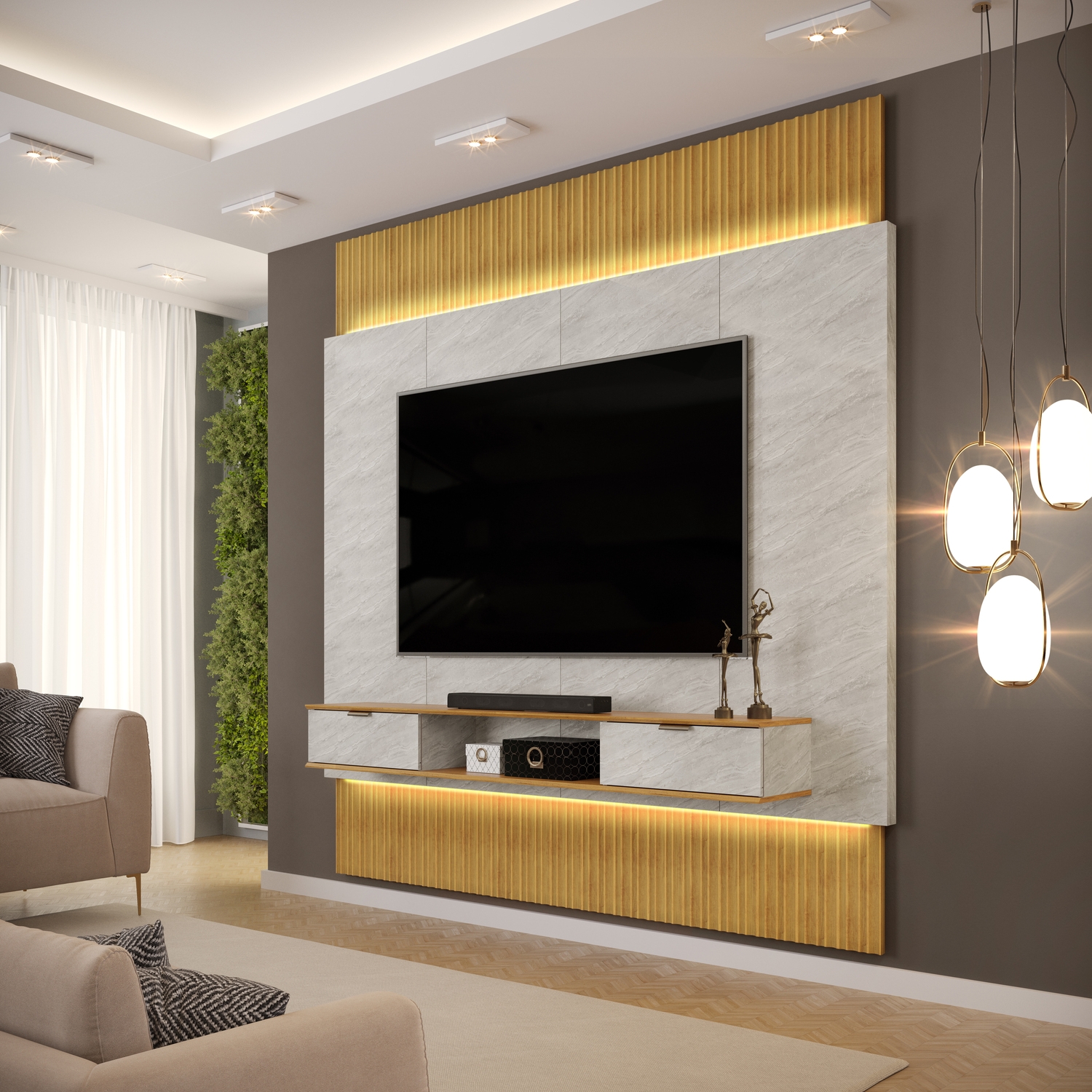 Painel Extensível HIT 229 Para TV's até 85"