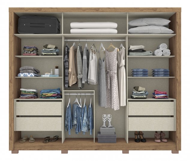 Guarda Roupa Palace Com Espelho