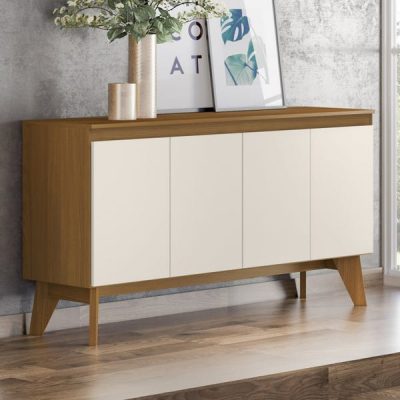 Balcão Quartzo 150cm para cozinha com portas em MDF